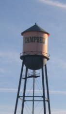 Water Tower in Downtown Campbell Ca